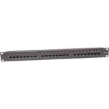 Panel kat. 5e 19" 1U 24xRJ45 UTP czarny