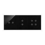 Simon 54 Touch Panel dotykowy S54 Touch 3 moduły 2 pola dotykowe poziome + 2 pola dotykowe pionowe + 4 pola dotykowe zastygła lawa DSTR3234/73 KONTAKT
