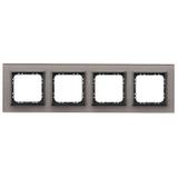 SONATA Ramka poczwórna - kolor szare szkło