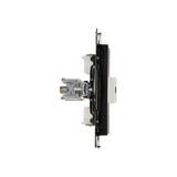 Simon 55 Gniazdo ekwipotencjalne pojedyncze Czarny mat