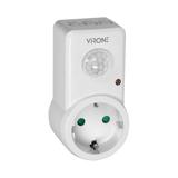 Gniazdkowy czujnik ruchu 120st. IP20, 280W, wersja Schuko MS-1(GS) ORNO