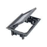 Simon Connect Puszka podłogowa 8x K45 lub 4x Simon500 z pokrywą 12mm z zamkiem szary