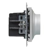 Suno Ściemniacz Obrotowy - 240V - 50 Hz - 5 - 75 W ( 10 Lamp Maks.) Dla Lamp Led Z Opcją Ściemniania - Bez Zacisku Neutralnego Aluminium 721379 LEGRAND