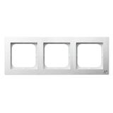 AS ANTYBAKTERYJNY Ramka potrójna produkt zawiera szkło fosforanowo-srebrowe - kolor biały