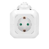 Przedłużacz Kostka 4x2P+Z(Schuko) ładowarka 2xUSB 1,4m H05VV-F 3x1,5mm2 biały OR-AE-13144(GS)/W ORNO