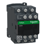 Stycznik mocy I= 9A AC-3 styki pom. 1NC+1NO nap. cewki 72 V DC LC1D096SD SCHNEIDER