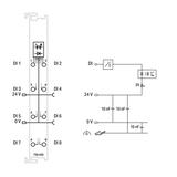 moduł 8DI 24V DC 3,0ms WAGO