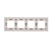 Simon 54 Nature Ramka 4-krotna Nature-Beton AL BETONE IP20/IP44* (*IP44-należy zastosować zestaw uszczelek DUN4) DRN4/91 KONTAKT
