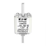 250A 690V IEC 1*E/76 aR FUSE Wkładka szybka 250A AC 690V rozmiar 1 45x59x102 mm aR, 170M3316 EATON