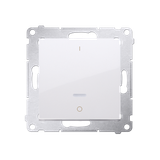 Simon 54 Łącznik dwubiegunowy z podświetleniem LED 10A szybkozłączka biały