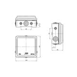 Puszka naścienna przyłączeniowa NPP100 szary