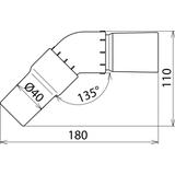 Winkiel 135 st. fi 40 / dł.100 mm
