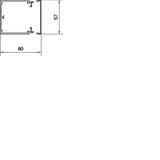 tehalit.LF Kanał elektroinstalacyjny PVC 60x60mm szary LF6006007030 HAGER