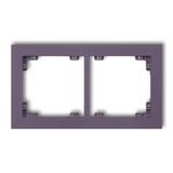 DECO Ramka uniwerstalna podwójna z tworzywa DECO Pastel Matt wrzosowy 50DR-2 KARLIK