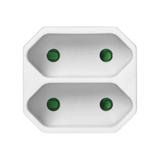 Rozgałęźnik 2x2P euro biały 20 sztuk OR-AE-13277/W/20 ORNO