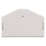 ścianka końcowa jasnoszara