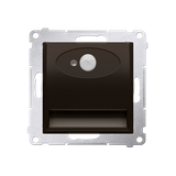 Simon 54 Oprawa oświetleniowa LED z czujnikiem ruchu 230V AC 1.4 W białe zimne 5900 K brąz mat