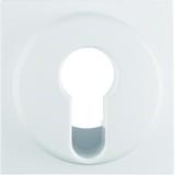 BERKER Q.1/Q.3 Płytka czołowa do łącznika na klucz biały aksamit 15076089 HAGER