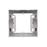 Simon 54 Premium Puszka natynkowa 1-krotna do ramek PREMIUM. Głębokość 35mm srebrny mat