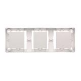 puszki instal. Puszka natynkowa płytka (31mm) potrójna biały