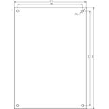 Szyld: Bei Gewitter..., 210x297x0,7 mm, Al