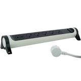 PRZEDŁUŻACZ PREMIUM, OBROTOWY, 6X2P+Z, ZE WSKAŹNIKIEM OBCIĄŻENIA, Z PRZEWODEM 1.5 METRA 3X1.5 MM2 -