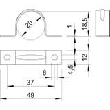 605, OBEJMY MOCUJĄCE 20MM ALMG 3