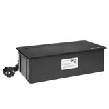 NOEN Kaseta meblowa wpuszczana w blat ze zintegrowaną ramką PCV na gniazda modułowe 3 x 45x45mm lub OR-GM-9010/B ORNO