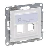 Suno Adapter Keystone Podwójny Biały 721145 LEGRAND