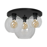 plafon Sofia Clear 3xE27 czarny MLP6586 Milagro