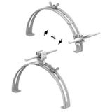 AN-15P/OG/S-N Uchwyt gąsior.rozsuw.Z-zatrz. H=3,5cm /OG/ szary