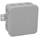 Puszka n/t CLICK IP54 12 przepustów kablowych 75x75x41mm szary 66 szt. OR-JB-13802/G/66 ORNO