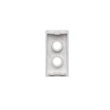 Simon Connect Płytka K45/2 złącz 2x RCA (CINCH) 225x45mm czysta biel K101/9 KONTAKT