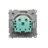 Simon Basic Gniazdo wtyczkowe bez uziemienia 16A 250V zaciski śrubowe stal inox BMG1.01/21 KONTAKT