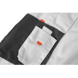 Spodnie robocze na szelkach, białe, HD, rozmiar LD/54