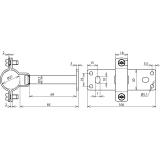 Wspornik HVI-Ex W85, fi 20 mm, AS 85 mm