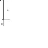 tehalit.SL Pokrywa 20x115 czarny SL2011529011 HAGER