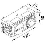 tehalit.WA Gniazdo SCHUKO z ogranicz. przeciwprzep. WAGO C-profil antracyt GS12009011 HAGER