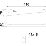 AW G 15/41, WYSIĘGNIK AW 410 VA DO KOR.SIATK