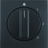 B.x Płytka czołowa z pokrętłem do łącznika 3-poz. z pozycją  0  antracyt mat