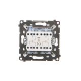 Simon 55 Przycisk zwierny poczwórny 10 AXm szybkozłączka Biały mat