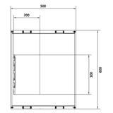 univers N Podzespół rozstaw 60mm 3-pol. 8xNH00 listwowe 600x500mm odpływ góra UE42B8N HAGER