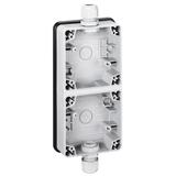 PLEXO IP66 PUSZKA NATYNKOWA PODWÓJNA PIONOWA, Legrand