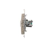 Simon 54 Gniazdo komputerowe RJ45 kategoria 5e + telefoniczne RJ12 złoty mat D5T.01/44 KONTAKT