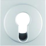 BERKER B.Kwadrat/B.7 Płytka czołowa do łącznika na klucz aluminium mat lakierowana 15071404 HAGER