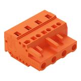 MCS-MIDI Classic gniazdo 4-bieg. pomarańczowe raster 7,62 mm /50szt./ WAGO