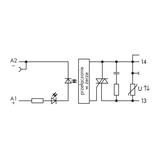 optoseparator 5VDC/230VAC/0,5A/2L/RC