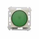 Simon 54 Sygnalizator świetlny LED zielone światło kaszmir mat DSS3.01/42