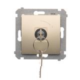 SIMON 54 WMDL-0K01Px-044 Łącznik na kluczyk chwilowy – przycisk (moduł) 2 pozycyjny „0-I” styk N/O,