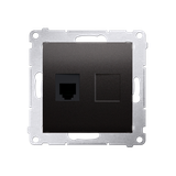 Simon 54 antracyt Gniazdo telefoniczne